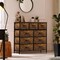 Sorbus Dresser with 9 Drawers - Furniture Storage Chest Tower Unit for Bedroom, Closet, etc - Steel Frame, Wood Top, Fabric Bins